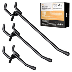 INCLY 2-inch pegboard hook angled view for stable hanging
