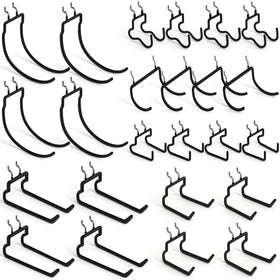 INCLY pegboard hooks 24-pack variety set for versatile tool organization