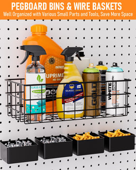 INCLY pegboard hooks variety close-up shows versatile tool organization