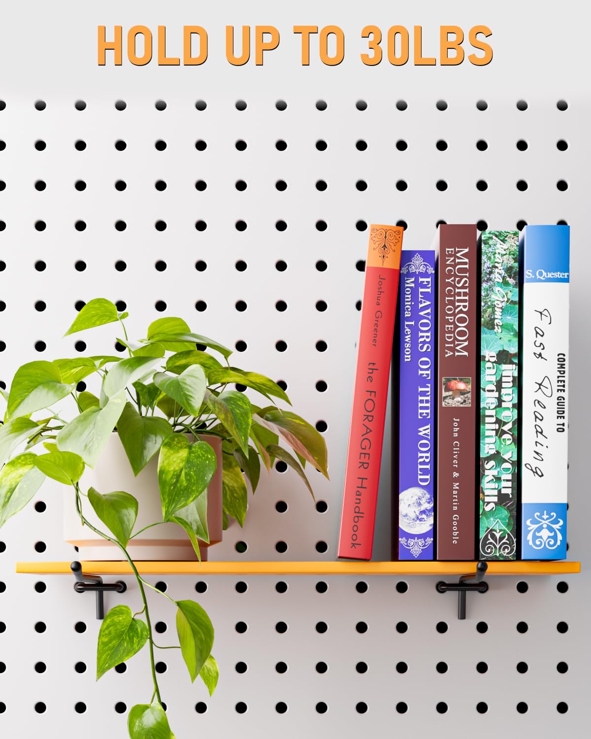 INCLY pegboard hooks maximize space in a cluttered garage