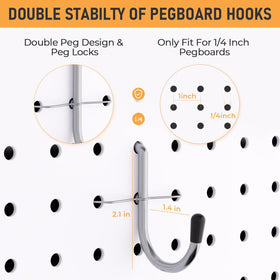 INCLY pegboard hooks enable neat, space-saving organization