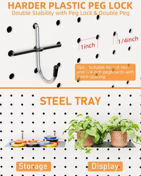 INCLY steel tray and hooks demonstrate strong, rust-resistant hardware