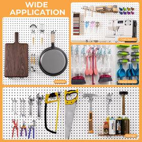 INCLY pegboard storage solution for kitchen or workshop organization.