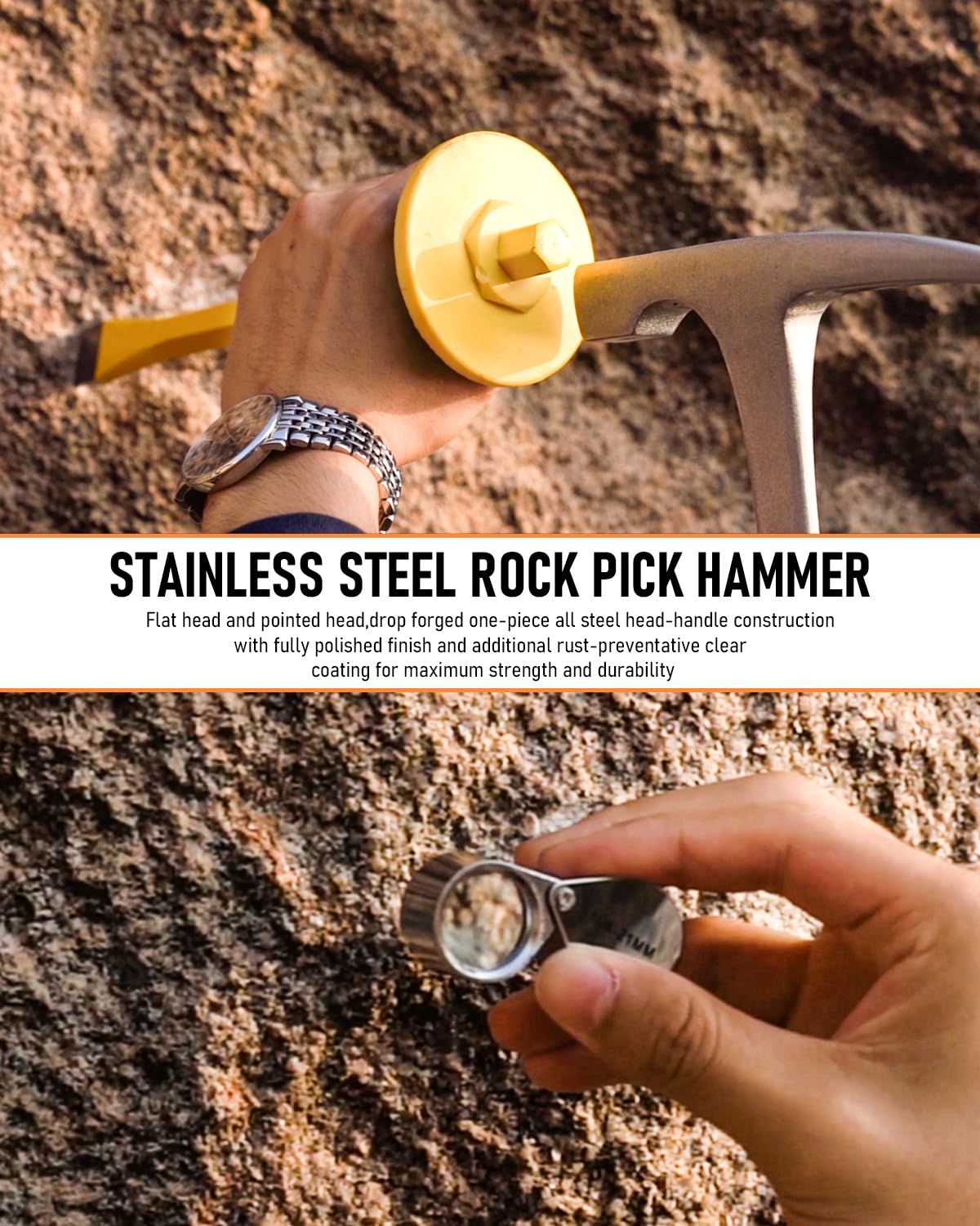 INCLY rock-hounding tools support hobbyists on outdoor expeditions.