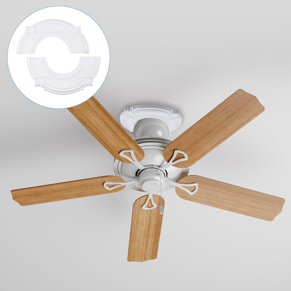 INCREWAY Works well above lights and fans for upgraded ambiance.