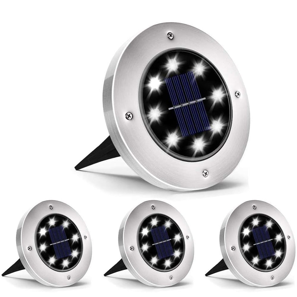 INCX 4.6-inch solar lights for outdoor use brighten walkways without wiring.