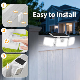INCX 6500K cool-white LED illumination for crisp outdoor visibility.