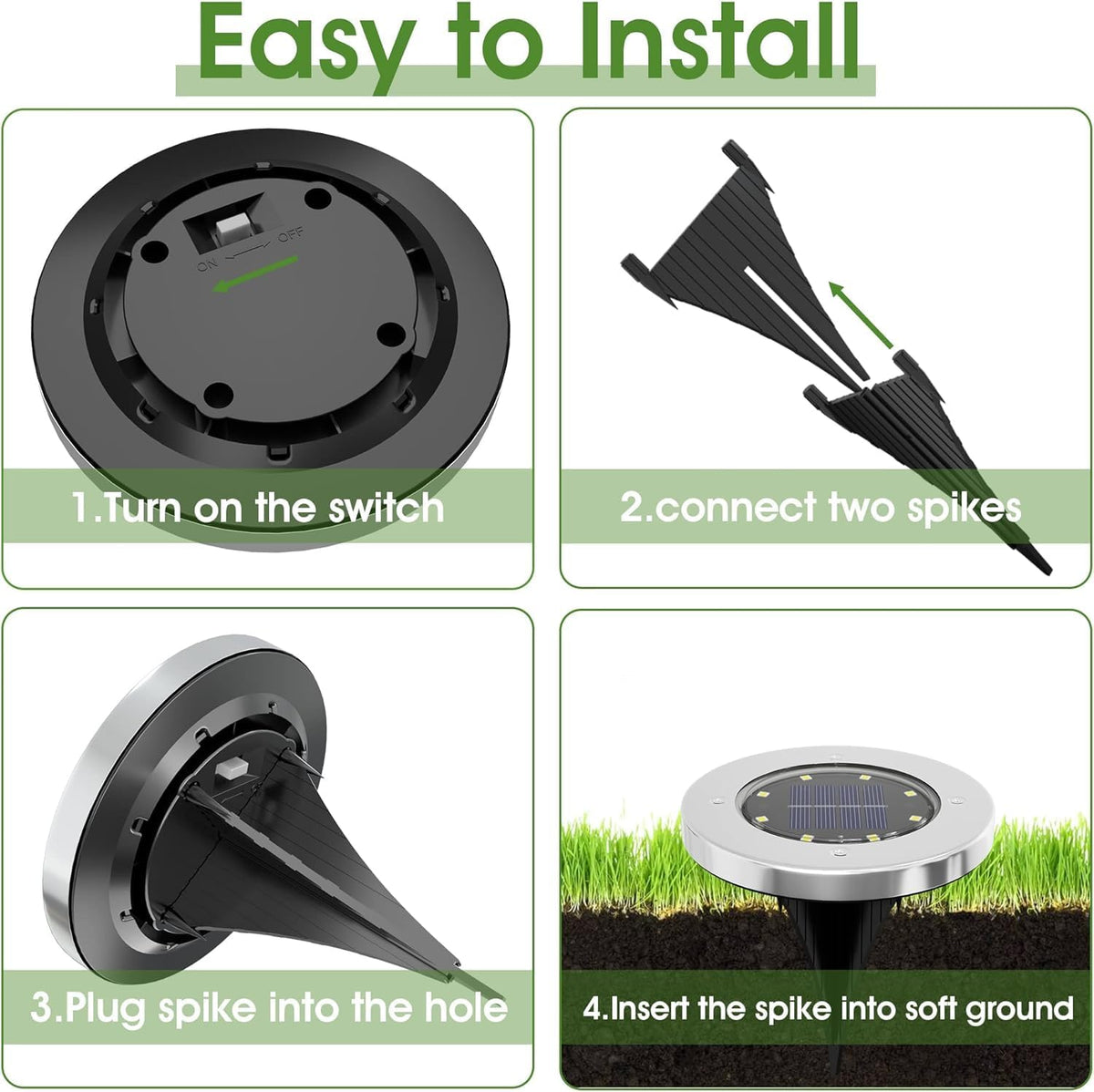 INCX cool white garden light for ambient outdoor illumination