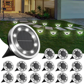 INCX Solar Ground Light installation showcasing simple setup and instant outdoor illumination