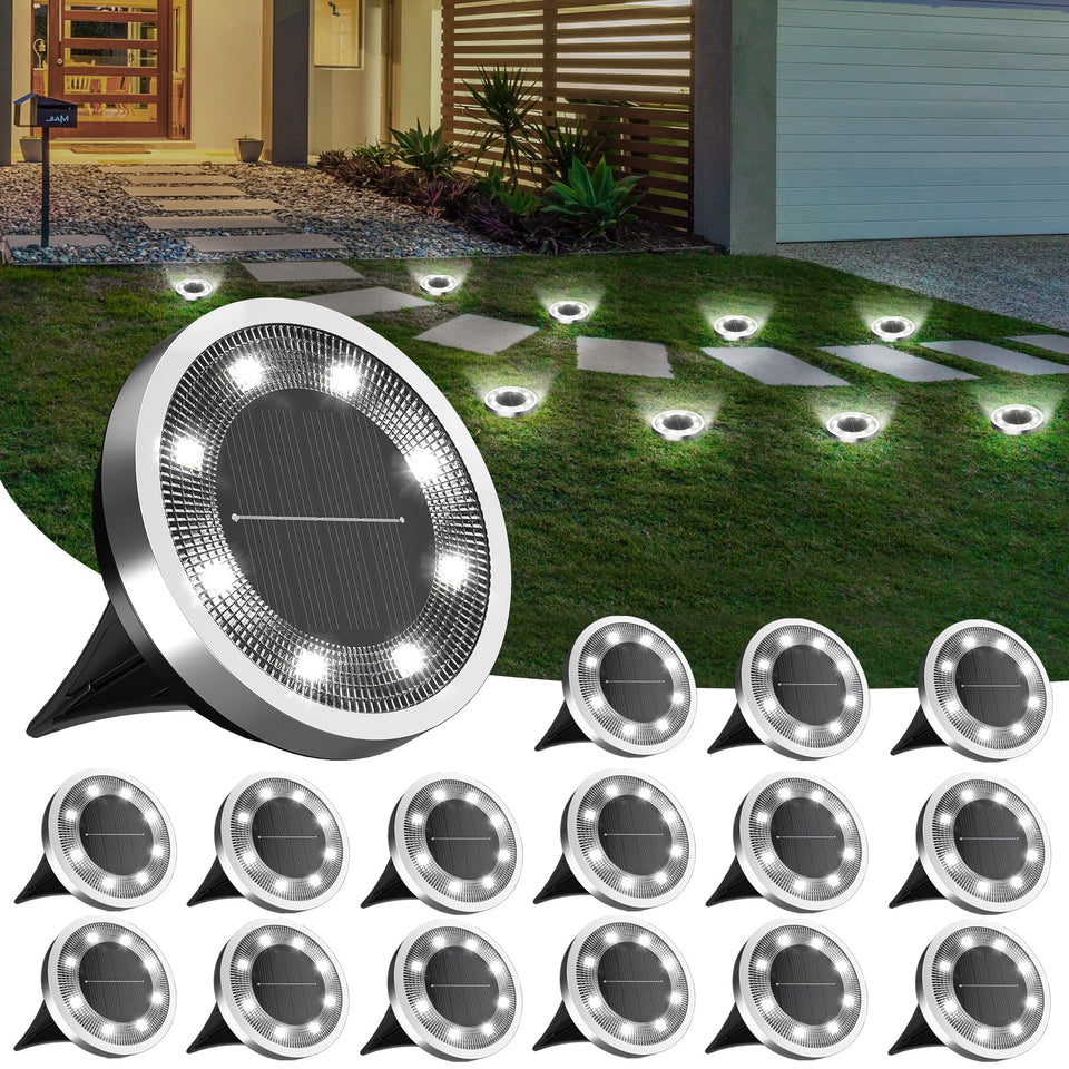 INCX Solar Ground Light installation showcasing simple setup and instant outdoor illumination