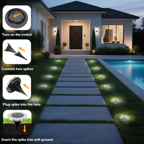 INCX light featuring night sensor auto on off for dusk to dawn