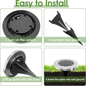 INCX 24-pack solar lights for versatile landscape lighting across spaces