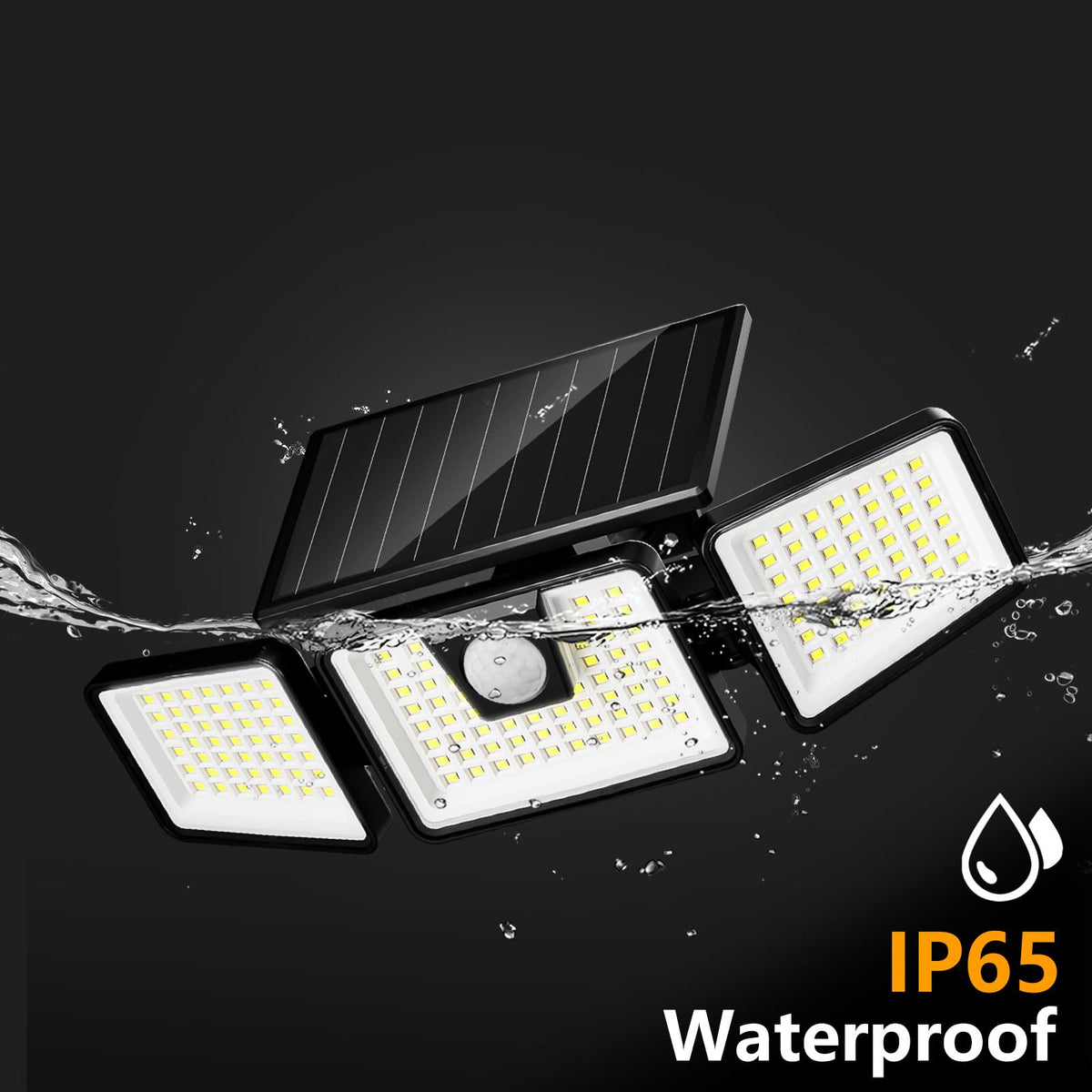 INCX wall mounted solar motion light enhances garden visibility