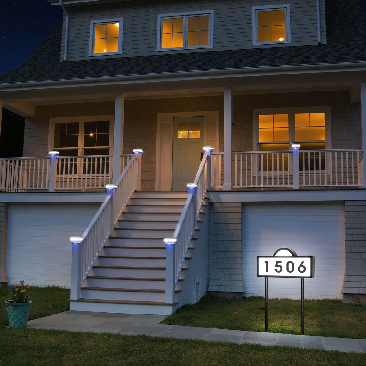 INDARUN solar panel provides eco friendly solar power for night visibility