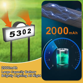 INDARUN solar address sign wall mount option for modern exterior