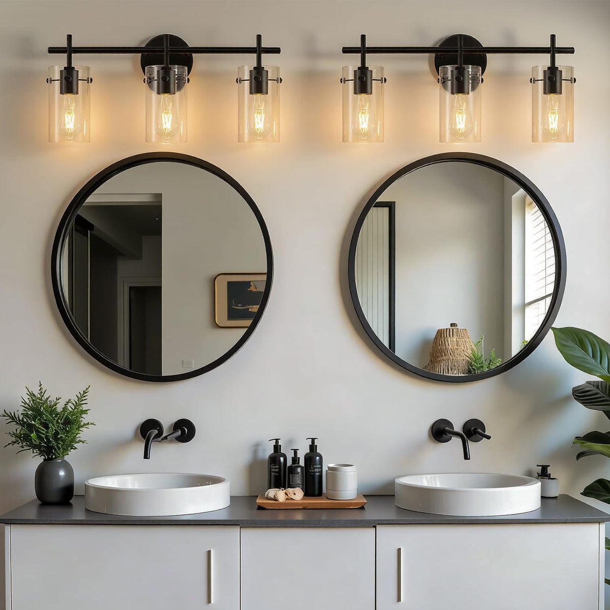 Indoi vanity light shown with smart switch compatibility for easy control.