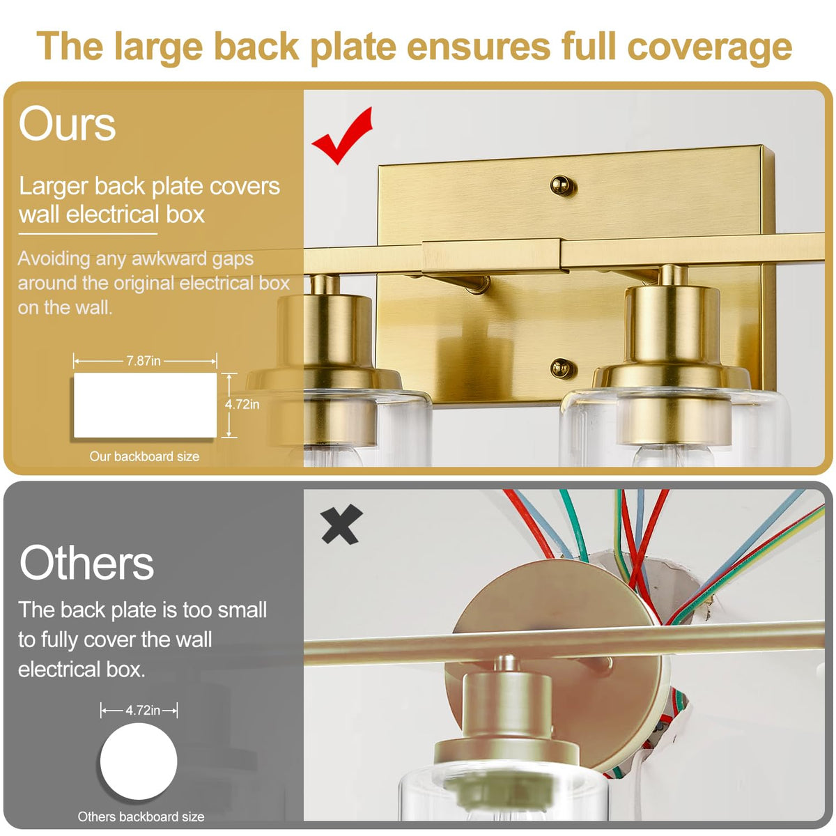 Reversible mounting option allows up or down illumination with Indoi lights.