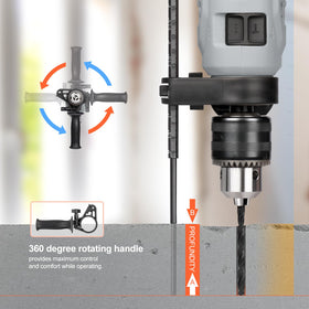 Inequalit auxiliary handle improves balance during tough drilling sessions