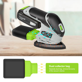 Inequalit sander 20-piece sandpaper kit for versatile finishing tasks
