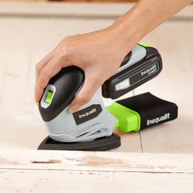 Inequalit sander dust collection system reduces mess during finishing