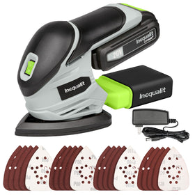 Inequalit cordless detail sander front view for precise work in tight spots