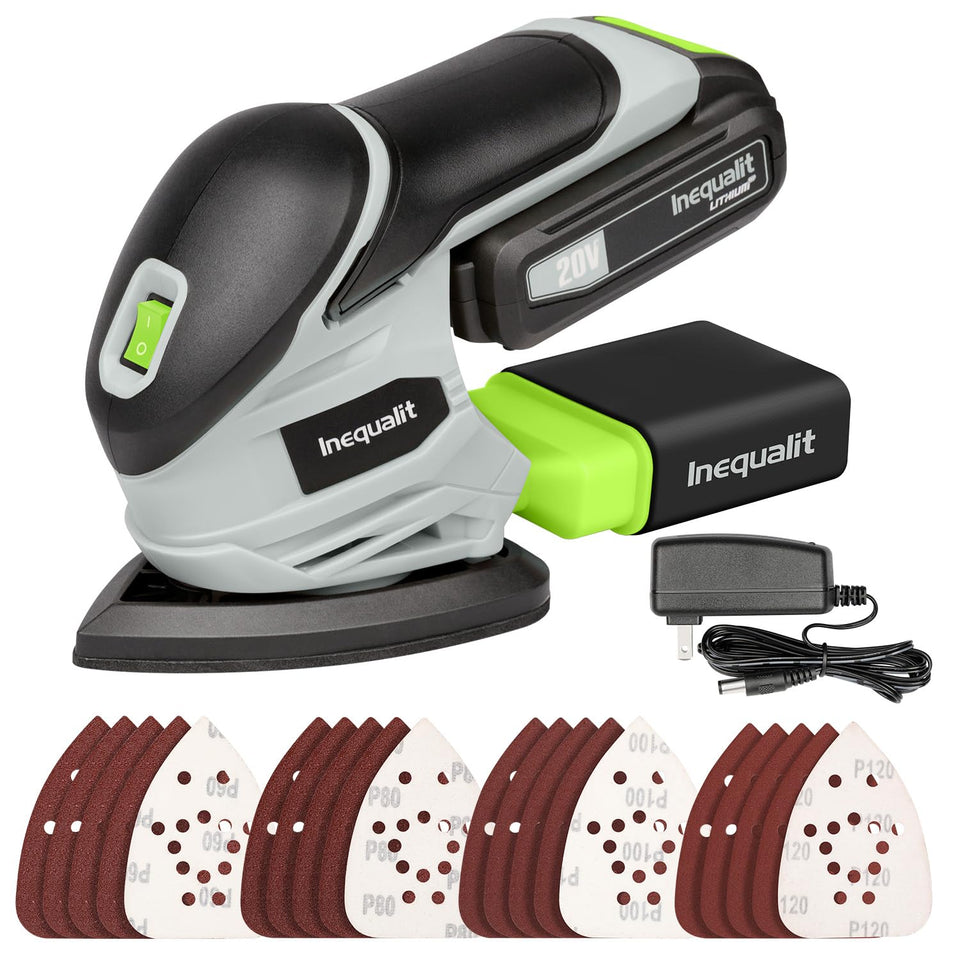 Inequalit cordless detail sander front view for precise work in tight spots