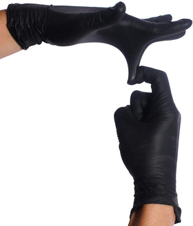 Infi-Touch nitrile gloves dexterity demonstration for precise tasks.