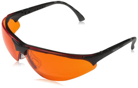 Infield Terminator UV-400 safety glasses front view with wraparound lenses