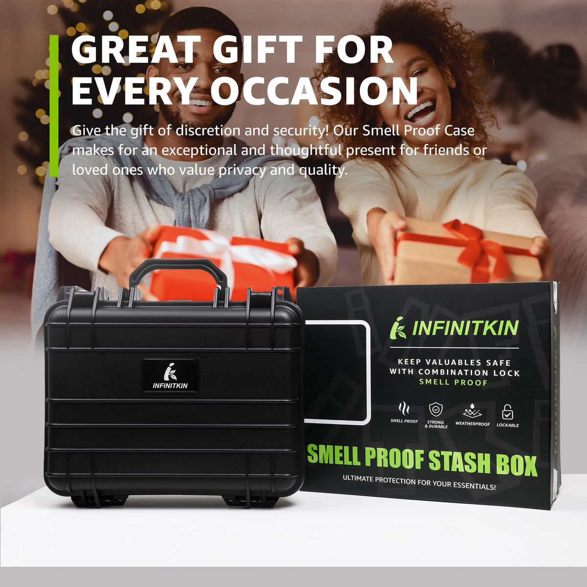 INFINITKIN XL compact case stays portable while protecting scents.