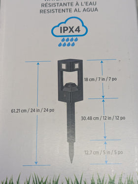 Infinity X1 two-pack lights illuminate yards and walkways.