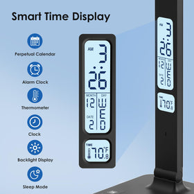 Infiway desk lamp with two AC outlets powers multiple devices safely.