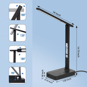 Infiway lamp folds and rotates for flexible use and compact storage.