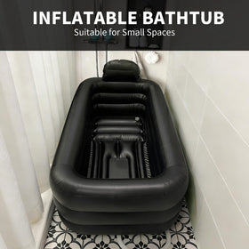 Inflatoast bathtub uses durable PVC for puncture resistance.