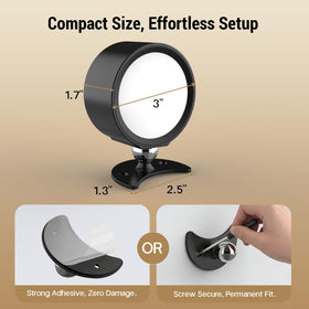 InfraRay auto-off timer helps conserve energy without disturbing sleep.