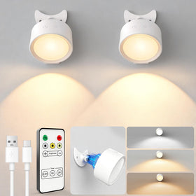 InfraRay LED wall light with 160-hour runtime for flexible wireless placement.