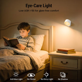 InfraRay wall light installs quickly with adhesive and optional screws.