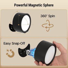 InfraRay wall sconce with remote control and wall-tan touch dimming.