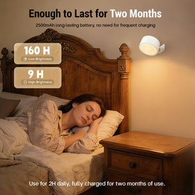 InfraRay wall sconce featuring 360° rotation for precise task lighting.