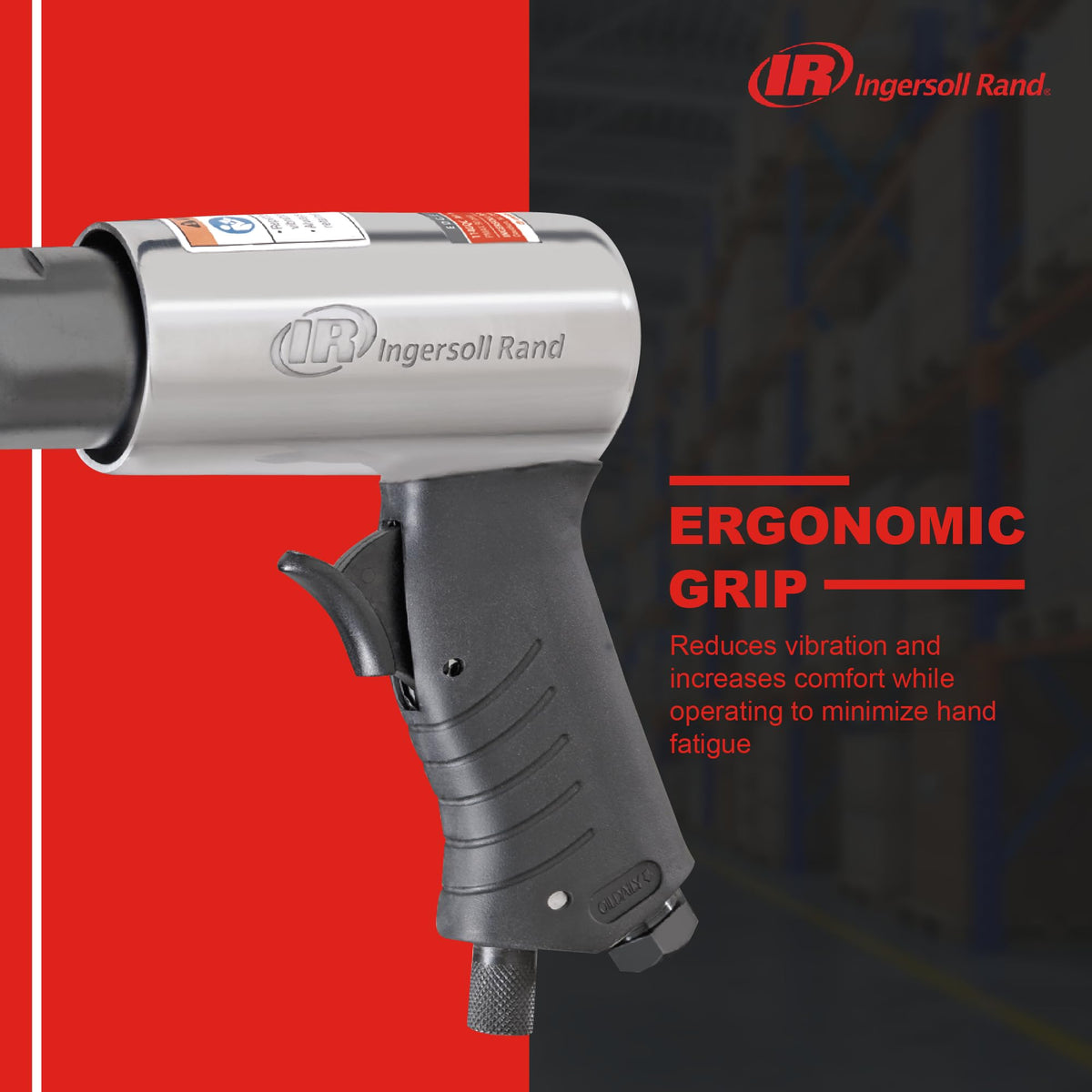 Ingersoll Rand 114GQC compact tool with ergonomic grip for comfortable operation.