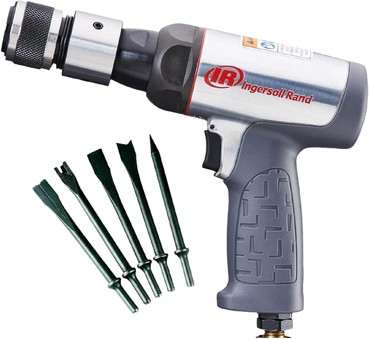 Ingersoll Rand 123MAXK air hammer front view showing compact power for tough tasks.