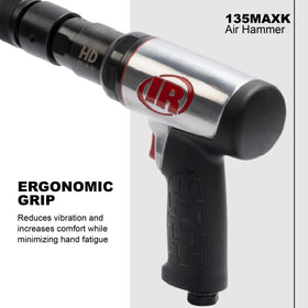 Ingersoll Rand 135MAXK quick-change retainer speeds up chisel changes.