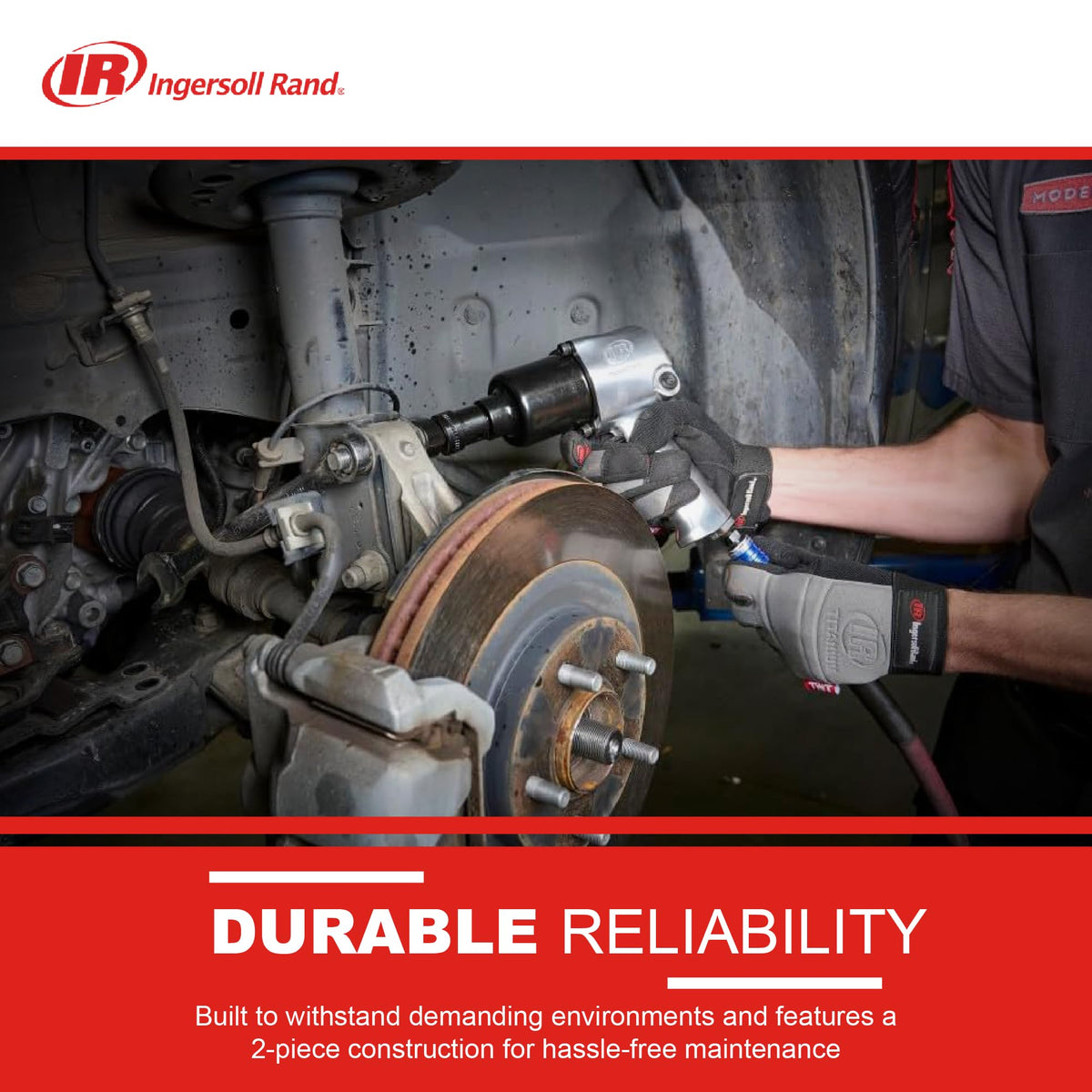 Twin hammer mechanism delivering efficient performance during heavy-duty tasks.