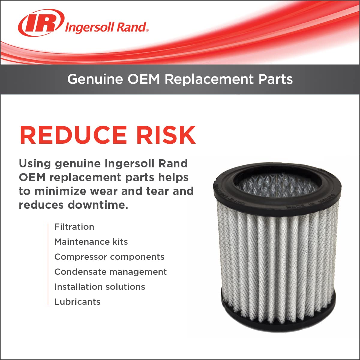 Ingersoll Rand 23474653 pressure switch with NEMA 1 enclosure for indoor installations.