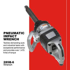 Ingersoll Rand 285B-6 dual-handles enable precise control during tough tasks.