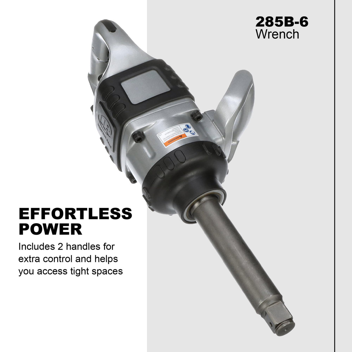Ingersoll Rand 285B-6 steel hammer case boosts durability.