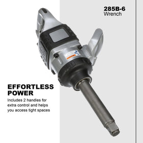 Ingersoll Rand 285B-6 steel hammer case boosts durability.