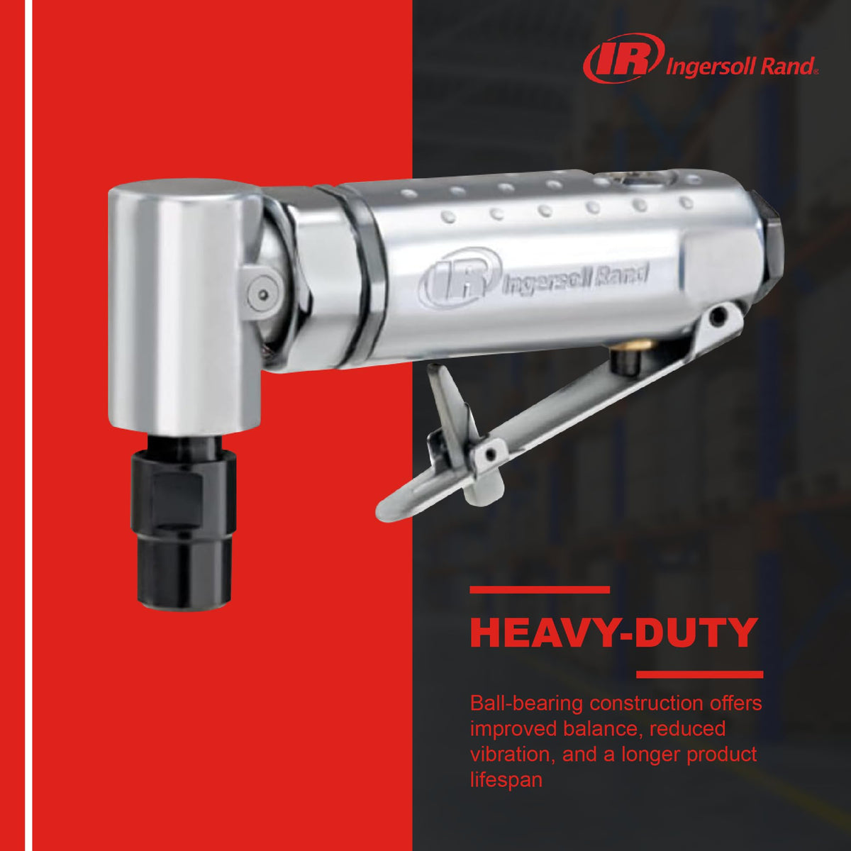Ingersoll Rand 301B includes collets for versatility.