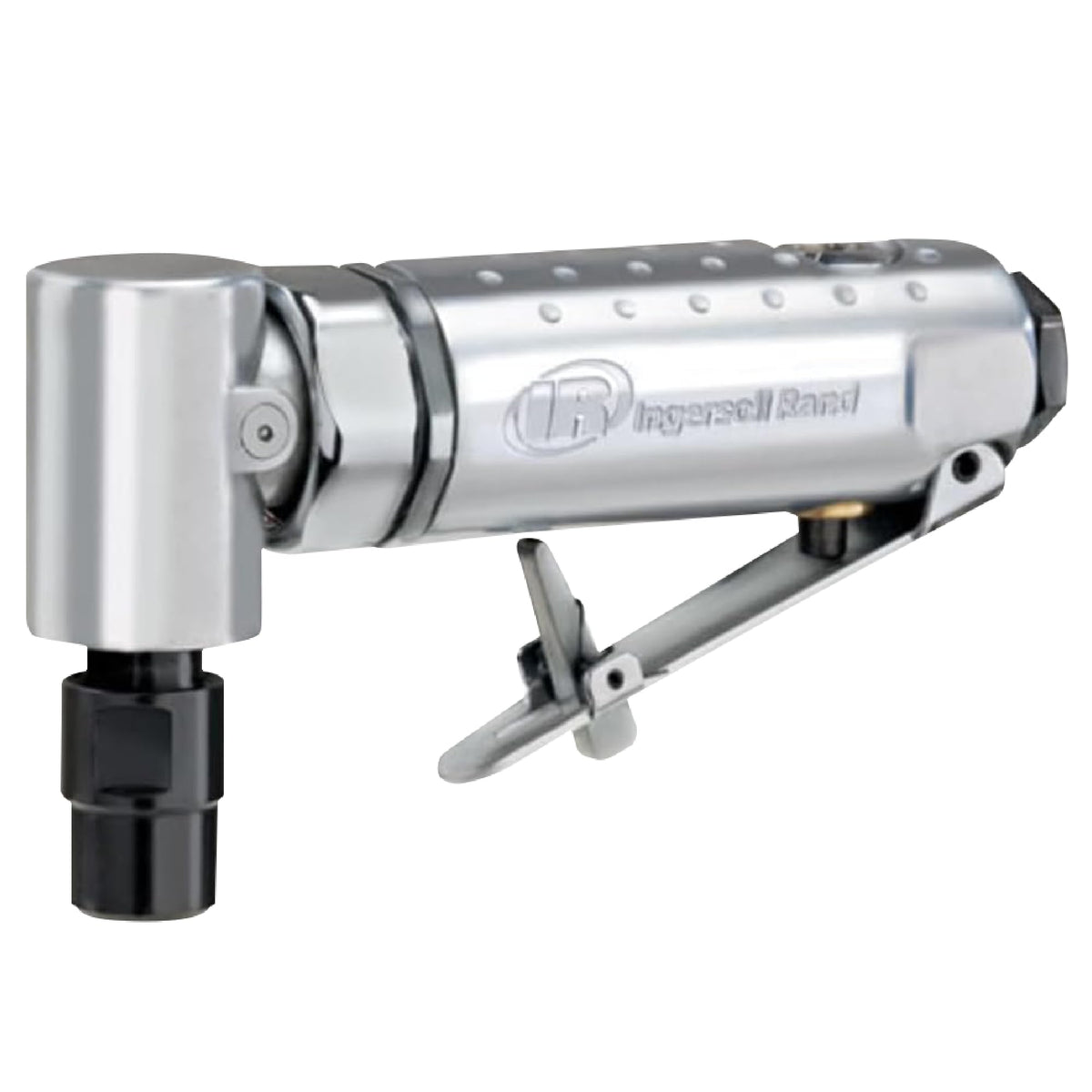 Ingersoll Rand 301B right-angle grinder reaches tight spaces for grinding.