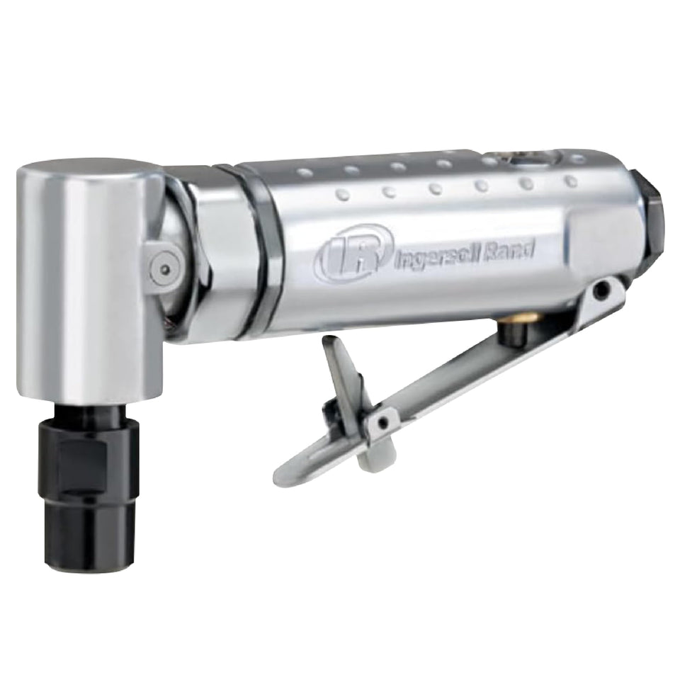 Ingersoll Rand 301B right-angle grinder reaches tight spaces for grinding.