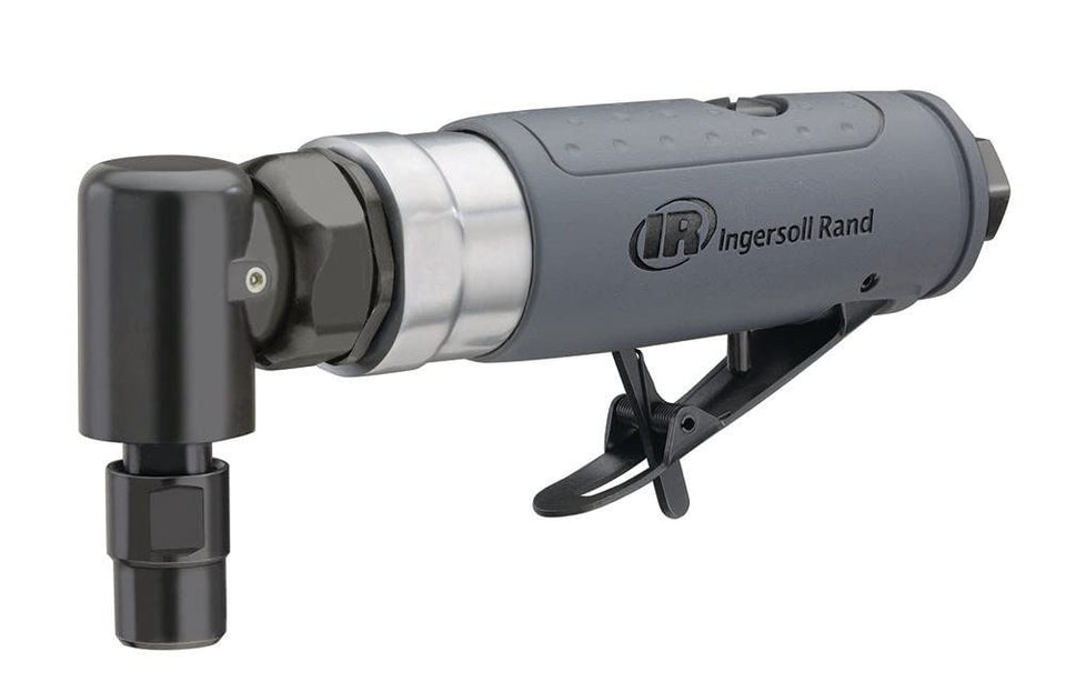 Ingersoll Rand 302B angle grinder with compact design improves maneuverability in tight spaces.